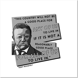 President Roosevelt Quote: "This country..." Posters and Art